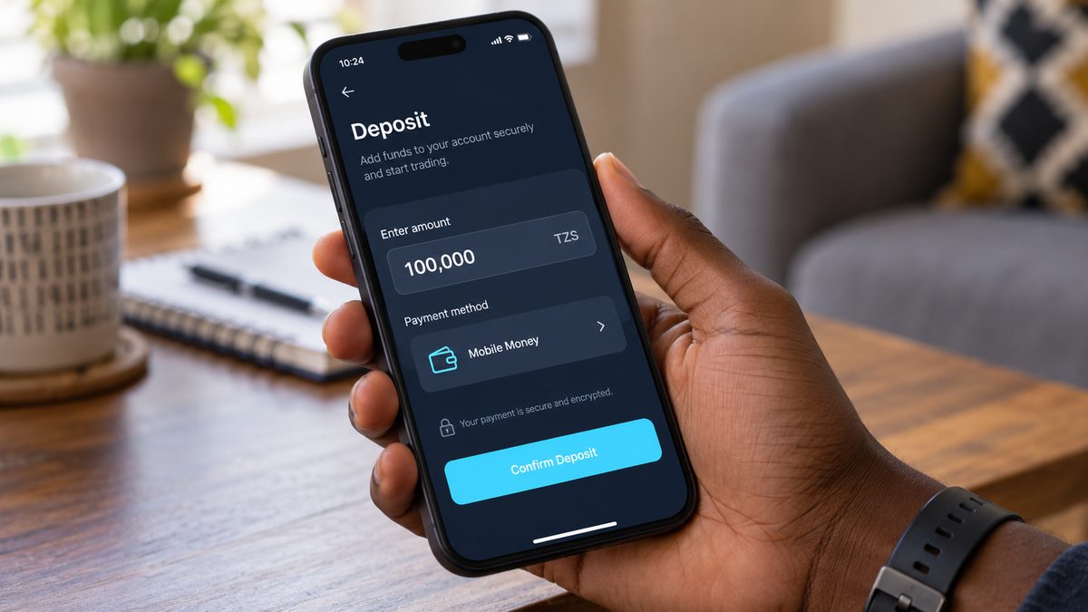 Mfano wa kielelezo cha skrini ya deposit